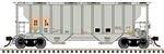 Atlas 20007113 HO Portec 3000 2-Bay Covered Hopper Plus The Andersons Inc. AEX #9339