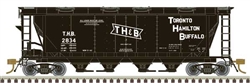 Atlas 20007169 HO Slab-Side Covered Hopper Toronto Hamilton and Buffalo #2839