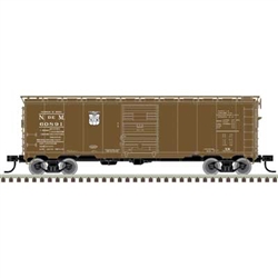 Atlas 20007772 HO 1932 ARA 40' Steel Boxcar Nacionales de Mexico #60807 Shield Logo