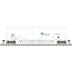 Atlas 20007998 HO Pressureaide Centerflow Covered Hopper Cerestar ACFX #51523