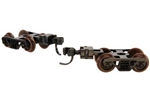 Atlas 22081 N Talgo-Type Freight Car Trucks with Accumate Knuckle Couplers 70-Ton Roller Bearing with Extended Bolster