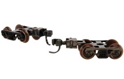 Atlas 22081 N Talgo-Type Freight Car Trucks with Accumate Knuckle Couplers 70-Ton Roller Bearing with Extended Bolster