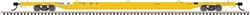 Atlas 50003481 N HESX 85' Trash Flatcar #50
