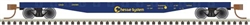 Atlas 50005570 N 50' Steel Flatcar with Stakes Chessie System 216580