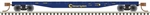 Atlas 50005571 N 50' Steel Flatcar w/ Stakes Chesie System #216605