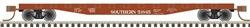 Atlas 50005573 N 50' Steel Flatcar with Stakes Southern #51852