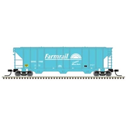 Atlas 50006790 N PS-2 4427 3-Bay Covered Hopper Farmrail GNBC #1002