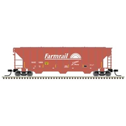 Atlas 50006791 N PS-2 4427 3-Bay Covered Hopper Farmrail GNBC #1003