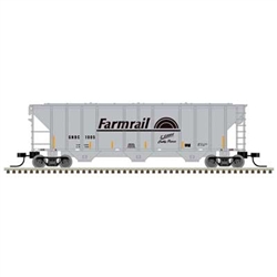 Atlas 50006793 N PS-2 4427 3-Bay Covered Hopper Farmrail GNBC #1005