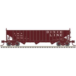 Atlas 50007008 N Pullman-Standard PS-2750 3-Bay Hopper 3-Pack Louisville and Nashville #74484, 152102, 154403 Dixie Line Slogan