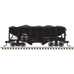 Atlas N 55-Ton Fishbelly Hopper with Load Central Railroad of New Jersey #60896