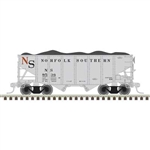 Atlas N 55-Ton Fishbelly Hopper with Load Original Norfolk Southern #8529