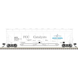 Atlas 50007333 N ACF 4-Bay Center Flow Pressureaide Covered Hopper Akzo Nobel ACFX #59706