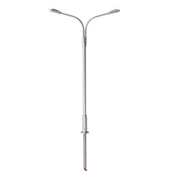 Atlas 70000152 N Double-Arm Streetlight 3-Pack Cool White LED Gray