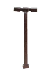 Atlas 70000209 HO Double-Arm Square LED Light 3-Pack Bronze (warm white LED) 15 Scale Feet Tall