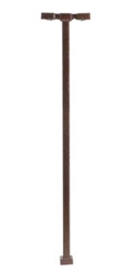 Atlas 70000192 N Double-Arm Square LED Light 3-Pack Bronze (cool white LED) 30 Scale Feet Tall