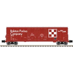 Atlas 75000021 Z Evans 53' Double Plug-Door Boxcar Master Ralson Purina #114
