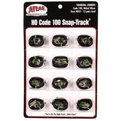 Atlas 842 HO Code 100 Nickel-Silver Terminal Joiners