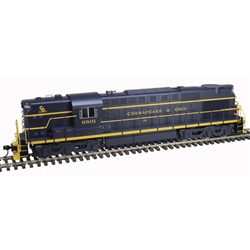 Atlas 20050019 O Alco RSD7/15 High Nose 2-Rail Trainman w/DCC & Sound Chesapeake & Ohio C&O #6801 2 Rail