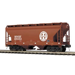 Atlas 3001888 O 2-Bay Centerflow Covered Hopper 3-Rail Premier BNSF Railway Circle/Cross Logo