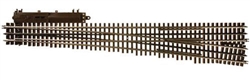 Atlas 6022 O 21st Century Track System Nickel Silver Rail w/Brown Ties 3-Rail #7.5 High-Speed Switch Right-Hand