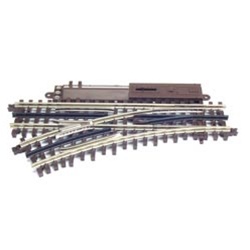 Atlas 6075 O 21st Century Track System Nickel Rail w/Brown Ties 3-Rail O-36 Left Hand Remote Custom Switch