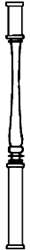 Alexander 1501 HO Porch support 6/