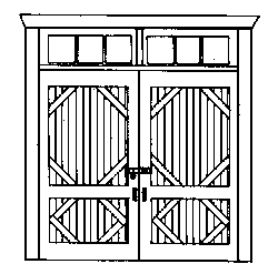 Alexander 2401 HO Doors Freight #1