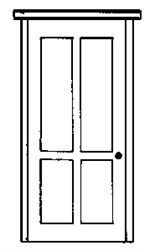Alexander 2405 HO Entry Doors Four-Panel pkg 4