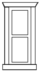 Alexander 2501 HO Window dbl hung 2-pane 4/