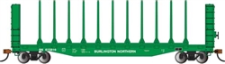 Bachmann 12903 HO 52' Centerbeam Bulkhead Flatcar Burlington Northern 615816
