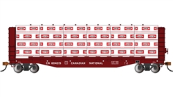 Bachmann 12926 HO 52' Open Centerbeam Flatcar with Lumber Load Canadian National #604215