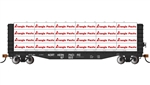 Bachmann 12927 HO 52' Open Centerbeam Flatcar with Lumber Load Northern Pacific #67022