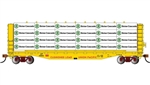 Bachmann 12928 HO 52' Open Centerbeam Flatcar with Lumber Load Union Pacific #15082