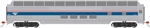Bachmann 13001 HO Budd 85' Full-Length Dome with Lights Silver Series Amtrak Phase VI Travelscape Logo