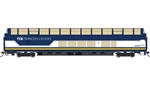 Bachmann 13351 HO Colorado Railcar 85' Full-Length Dome Lighted Silver Denali Express #7084 Iliamna