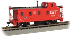 Bachmann 14004 HO Slanted Offset-Cupola Caboose Grand Trunk Western 122