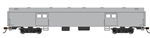 Bachmann 14405 HO 72' Smooth-Side Baggage Painted Unlettered Aluminum