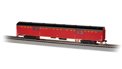 Bachmann 14408 HO 72' Smooth-Side Baggage Lighted Norfolk & Western #1288