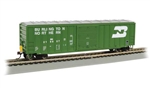 Bachmann 14902 HO ACF 50'6" Outside-Braced Boxcar w/ Flashing Rear End Device FRED Burlington Northern #219327