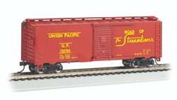 Bachmann 15017 HO Steam-Era 40' Steel Boxcar Union Pacific #125764 Streamliners Slogan