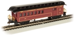 Bachmann 15204 HO Old-Time Wood Combine with Round-End Clerestory Roof Atchison Topeka & Sante Fe #24