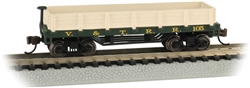 Bachmann 15453 N Old-Time Wood Gondola Virginia & Truckee 105 Green