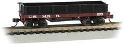 Bachmann 15454 N Old-Time Wood Gondola U.S. Military Railroad