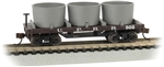Bachmann 15553 N Old-Time Wood Tank Car w/ 3 Tanks Union Pacific 503