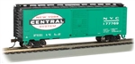 Bachmann 16011 HO Pullman-Standard PS-1 40' Steel Boxcar Silver Series New York Central #177769 Jade Green Large Cigar Band Logo