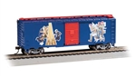 Bachmann 16021 HO Pullman-Standard PS-1 40' Steel Boxcar Silver Series Boy Scouts of America Scouts in Action