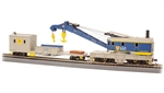 Bachmann 16103 HO 250-Ton Crane Derrick with Boom Tender Silver Series Delaware & Hudson