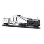 Bachmann 16149 HO 250-Ton Crane Car & Boom Tender Series Painted Unlettered