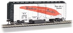 Bachmann 16322 HO Track Cleaning 40' Boxcar w/ Removable Dry Pad Western Pacific WP 19522